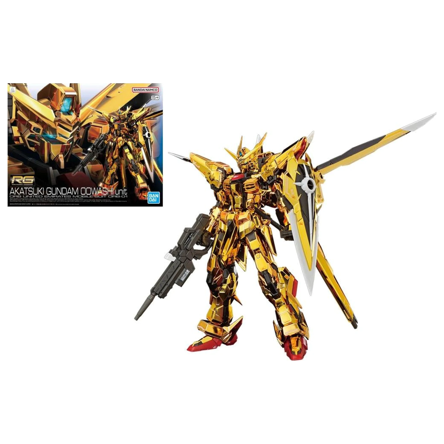 Gundam RG 1/144 Akatsuki Gundam Oowashi Unit komplet modela fotografija proizvoda