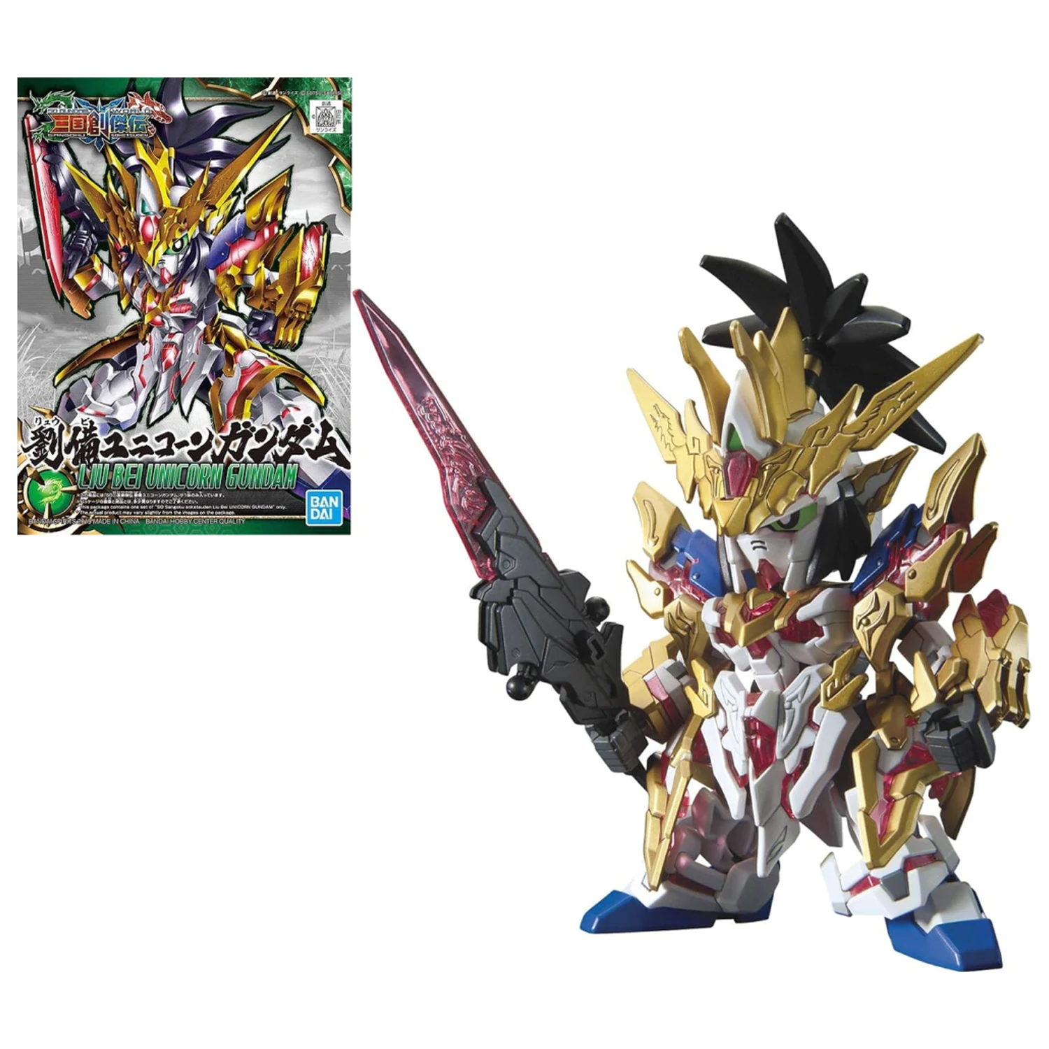 GUNDAM SD Sangoku Soketsuden Liu Bei Unicorn Gundam Model Kit fotografija proizvoda