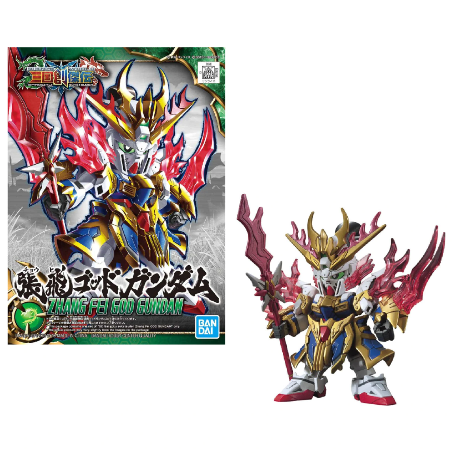 GUNDAM SD Sangoku Soketsuden Zhang Fei God Gundam Komplet modela fotografija proizvoda