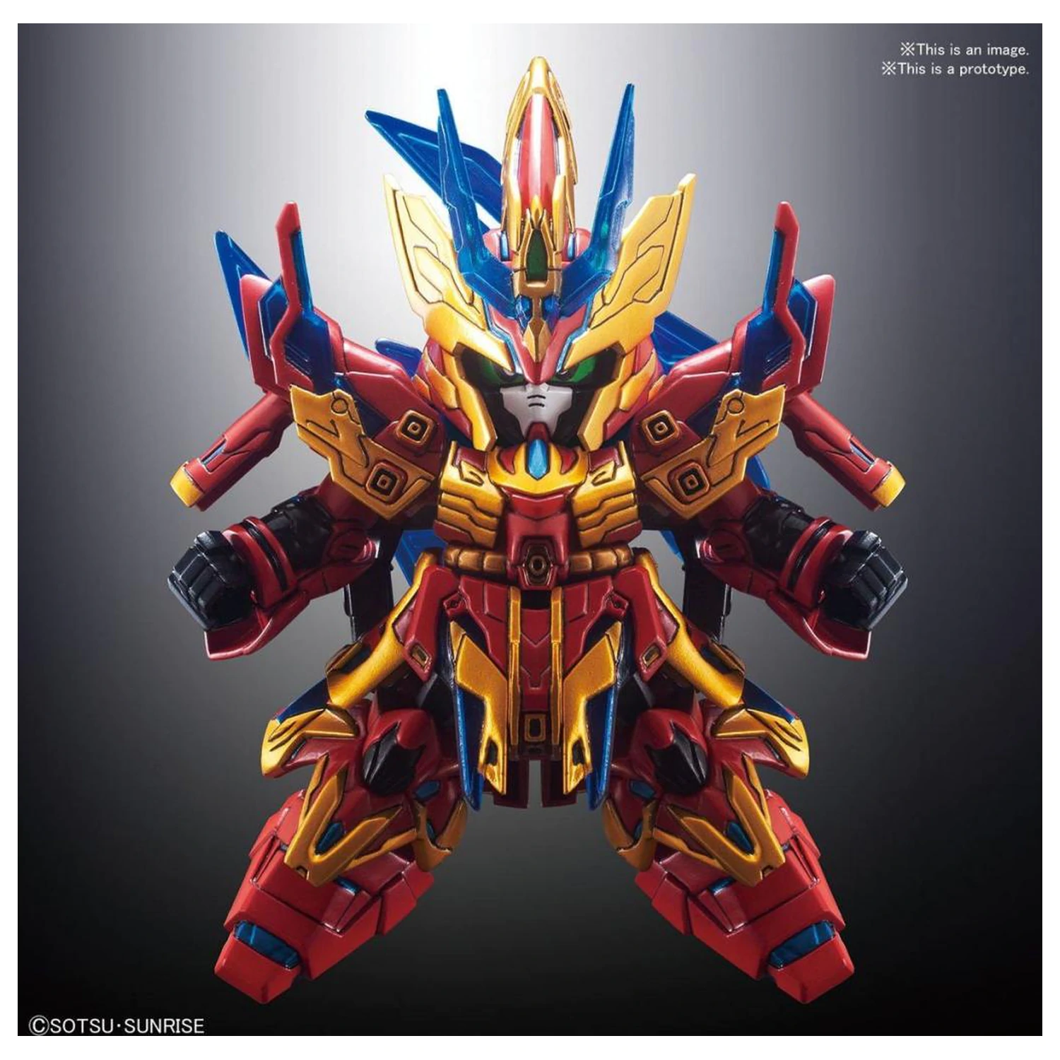 Gundam SD Sangoku Soketsuden Zhang Liao Sazabi Komplet modela fotografija proizvoda
