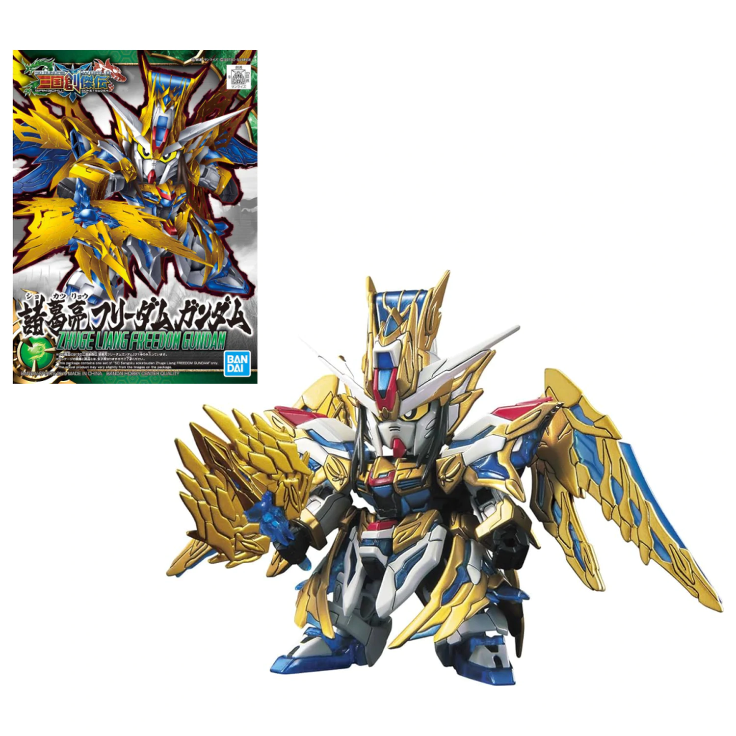 Gundam SD Sangoku Soketsuden Zhuge Liang Freedom Gundam Model Kit fotografija proizvoda