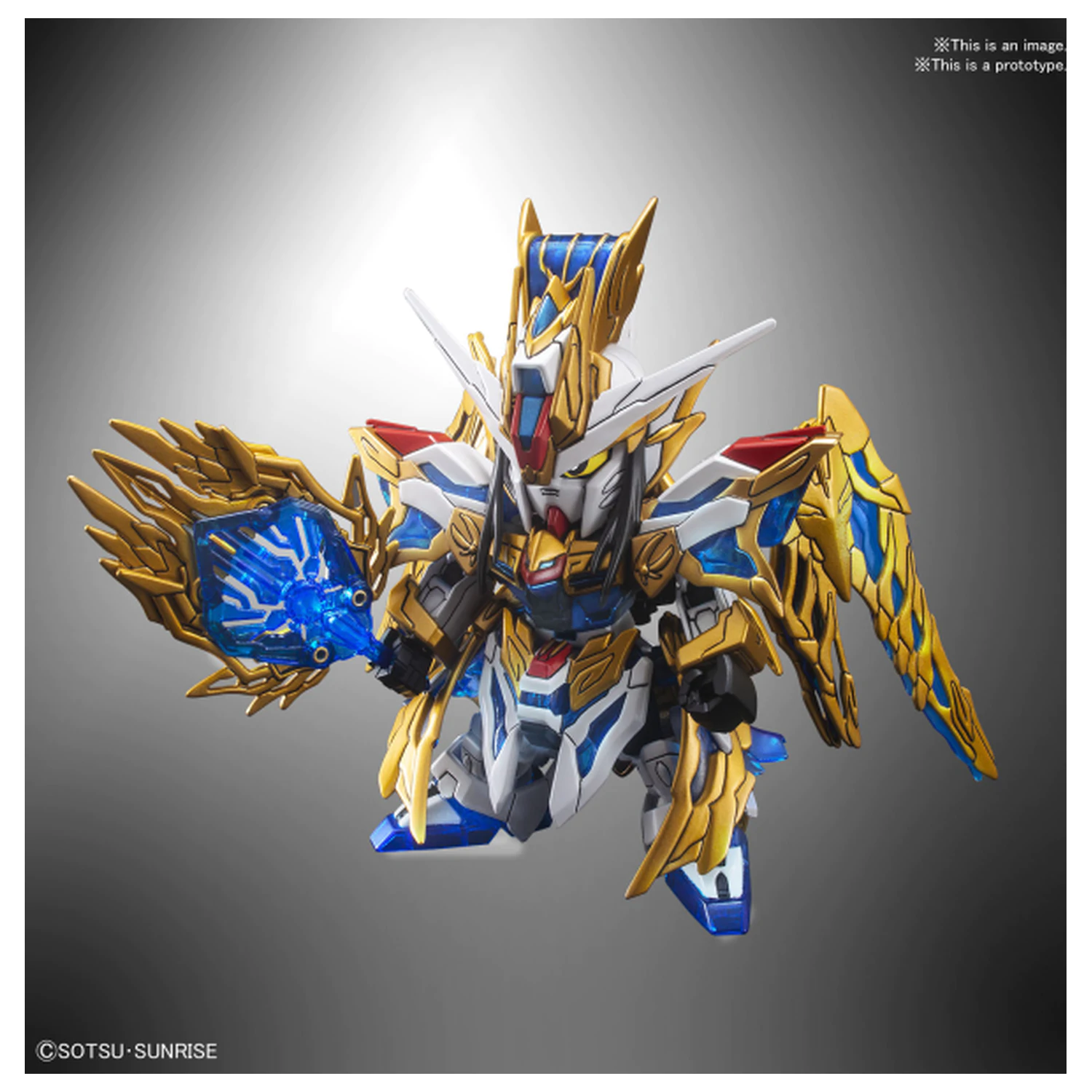 Gundam SD Sangoku Soketsuden Zhuge Liang Freedom Gundam Model Kit fotografija proizvoda