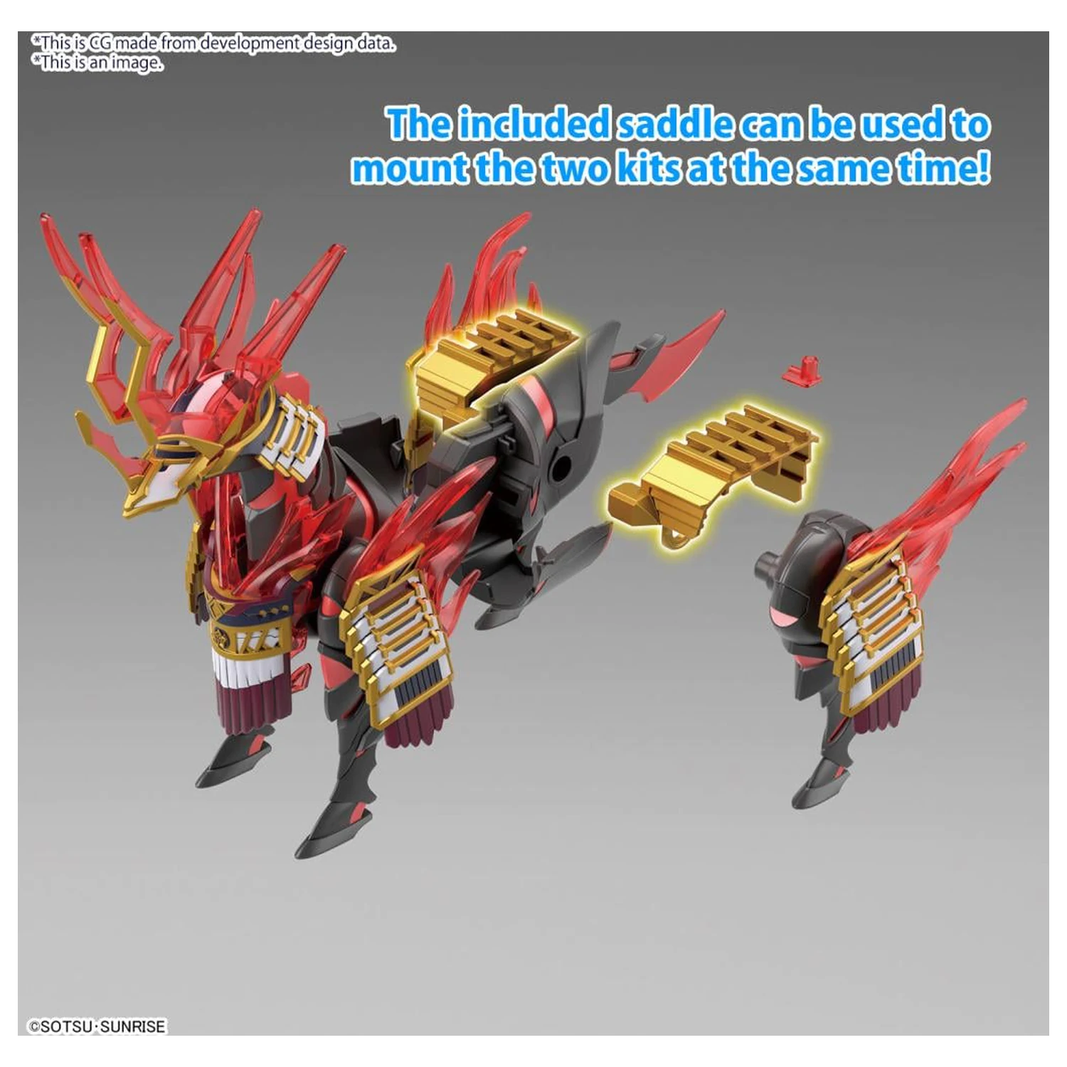 GUNDAM SDW Heroes Nobunaga's War Horse komplet modela fotografija proizvoda