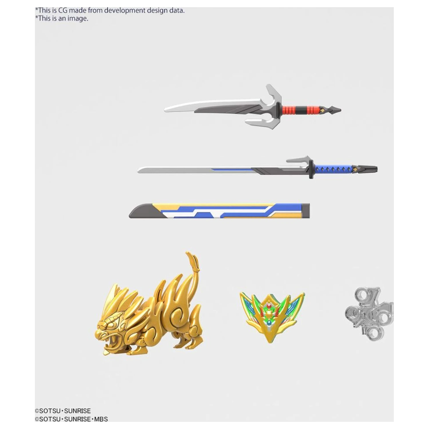 GUNDAM SDW Heroes Onmitsu Gundam Aerial Set modela fotografija proizvoda