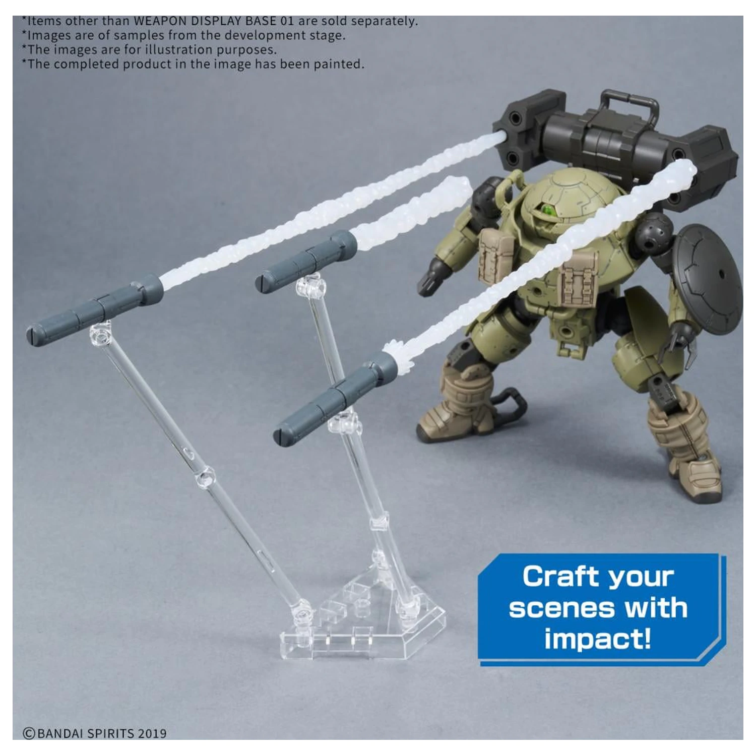 Gundam Weapon Display Baza za Oružje 01 Model Kit fotografija proizvoda