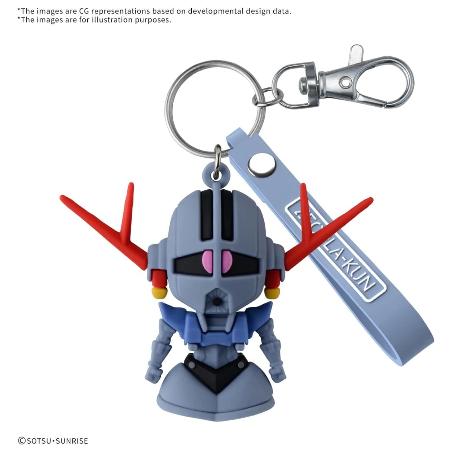GUNDAM ZEOPLA-KUN 3D Gumena maskota privjesak za ključeve fotografija proizvoda