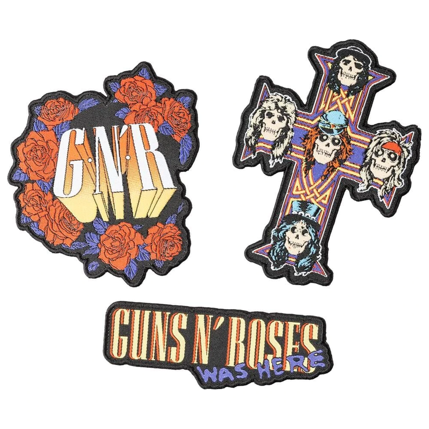Guns N Roses set od 3 zakrpe fotografija proizvoda