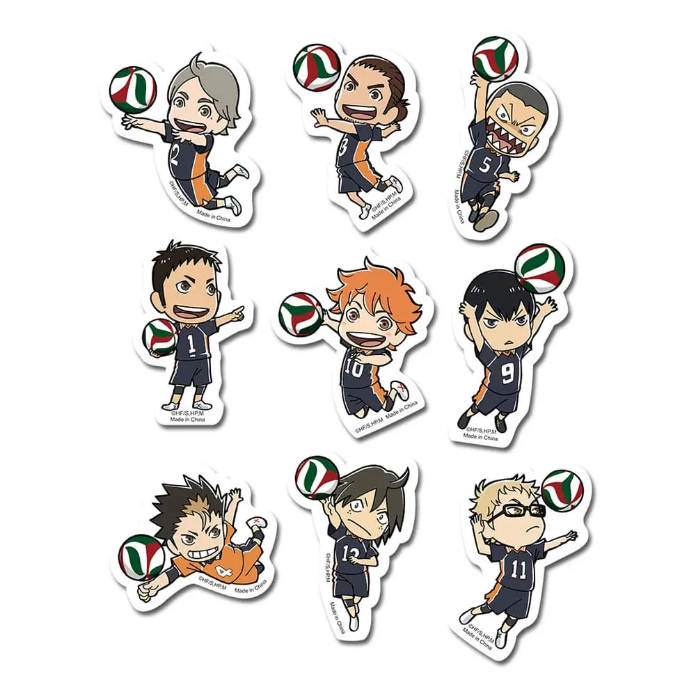 Haikyu!! Set naljepnica Karasuno SD Die-Cut fotografija proizvoda