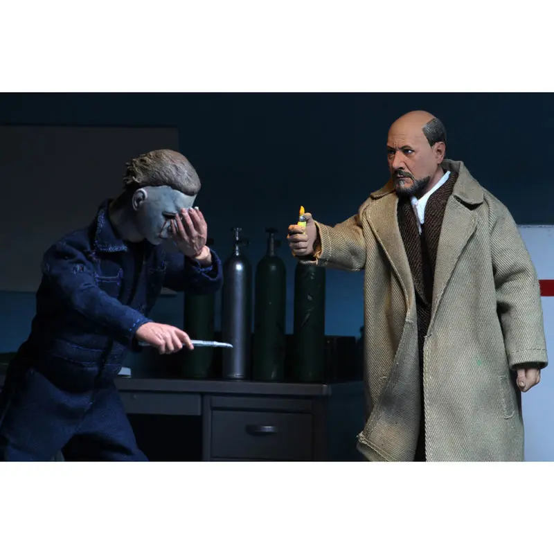 Halloween 2 Retro akcijske figure pakiranje od 2 komada Doctor Loomis i Laurie Strode 20 cm fotografija proizvoda