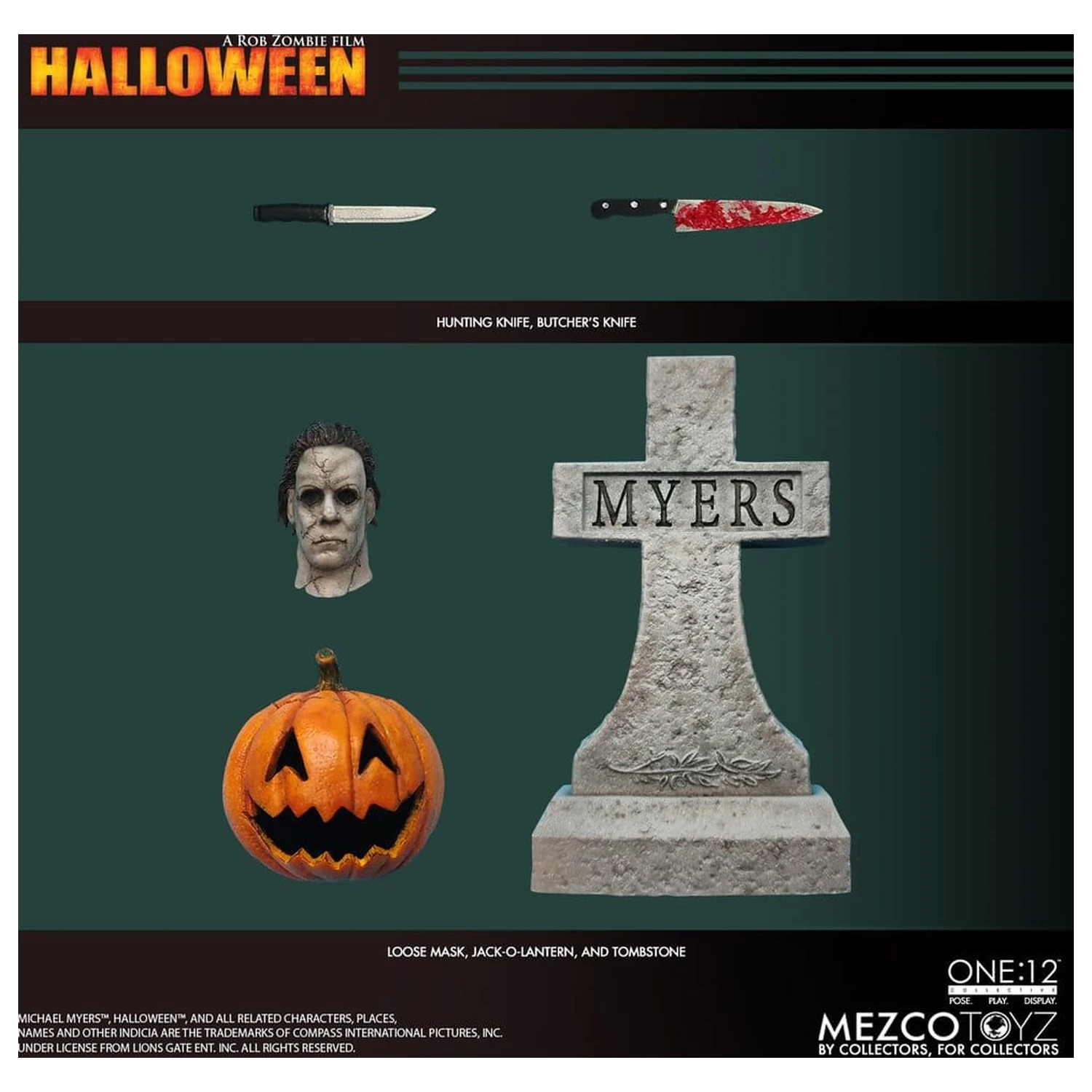 Halloween (2007) One:12 Collective akcijska figura 1/12 Michael Myers 17 cm fotografija proizvoda