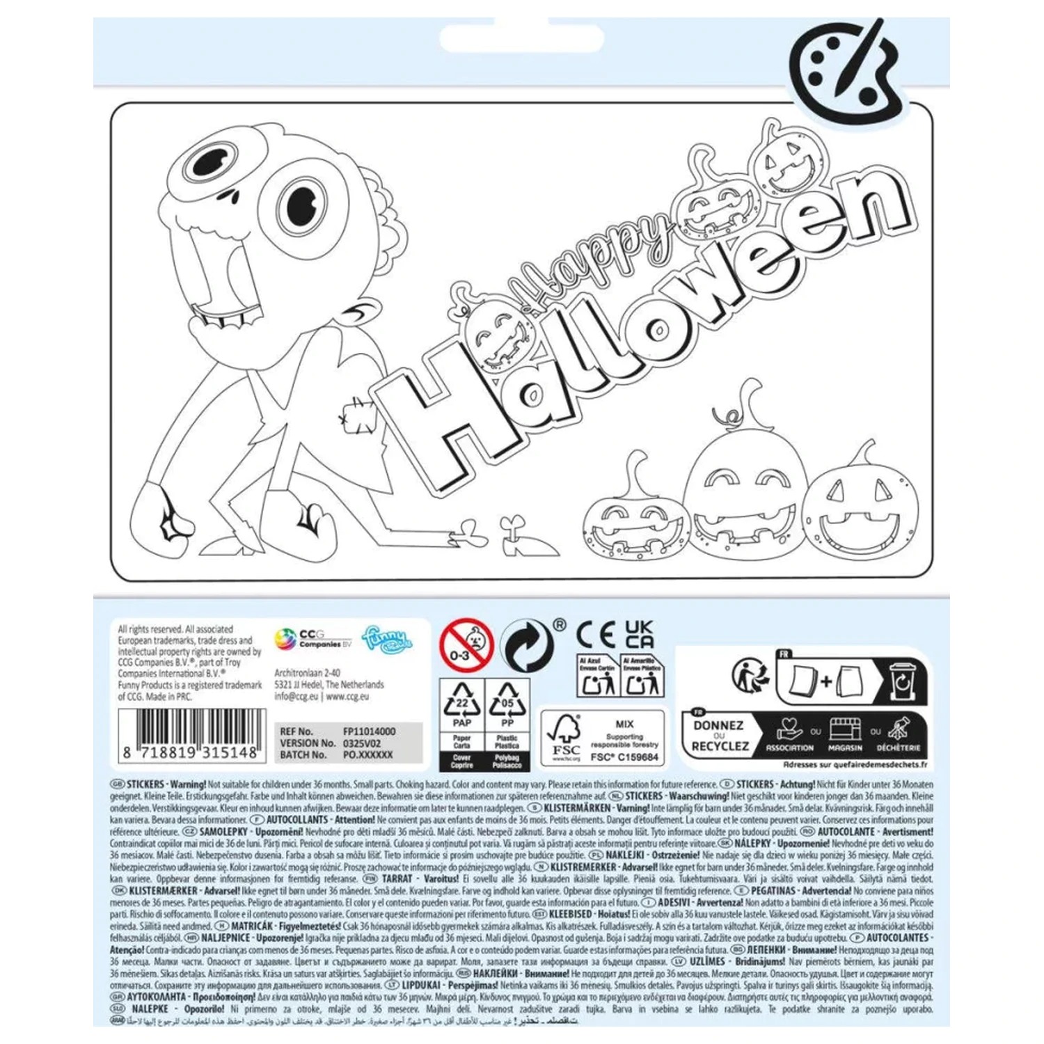 Halloween Monsters naljepnica fotografija proizvoda