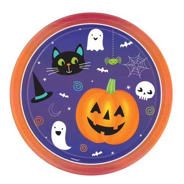 Halloween papirnati tanjuri, 8 komada, 23 cm fotografija proizvoda
