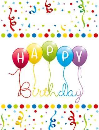 Happy Birthday Streamers poklon vrećica, 6 komada fotografija proizvoda