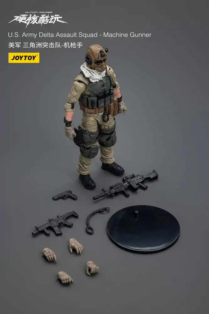 Hardcore Coldplay akcijska figura 1/18 U.S. Army Delta Assault Squad Machine Gunner 11 cm fotografija proizvoda