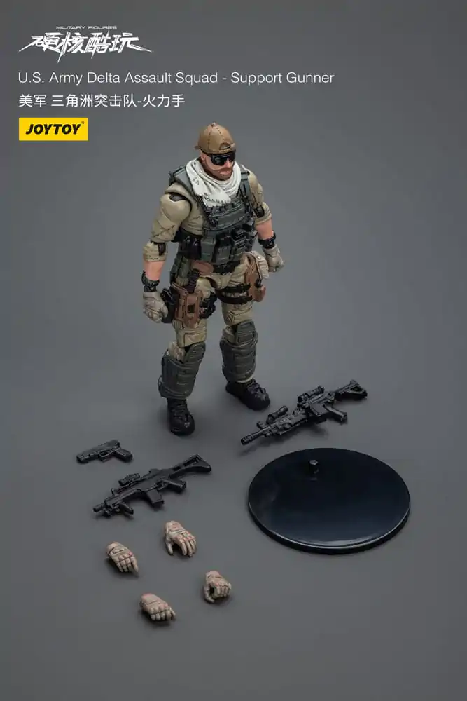 Hardcore Coldplay akcijska figura 1/18 U.S. Army Delta Assault Squad Support Gunner 11 cm fotografija proizvoda