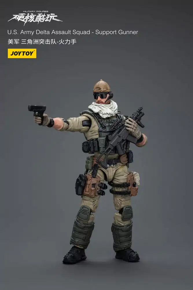 Hardcore Coldplay akcijska figura 1/18 U.S. Army Delta Assault Squad Support Gunner 11 cm fotografija proizvoda