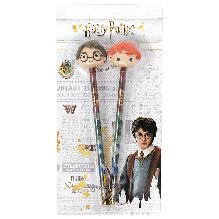 Harry Potter Set 2 olovke s 3D gumicama na vrhu fotografija proizvoda