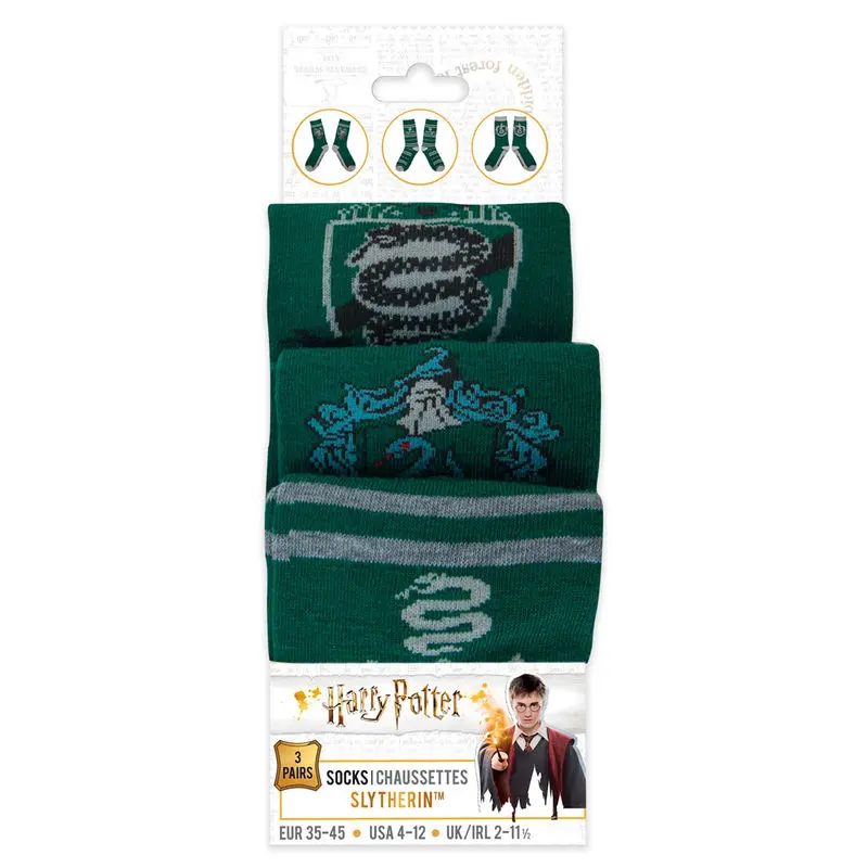 Harry Potter čarape paket od 3 Slytherin fotografija proizvoda