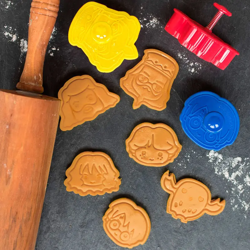 Harry Potter rezač za kekse / Cookie Stamp set od 6 komada Kawaii fotografija proizvoda