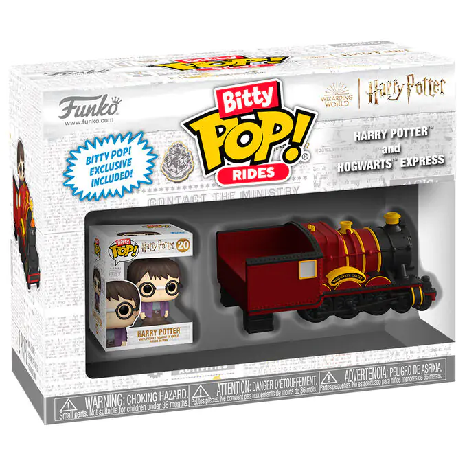 Harry Potter Bitty Funko POP! Rides Vinilna Figura Harry Potter s Hogwarts Express 2,5 cm fotografija proizvoda