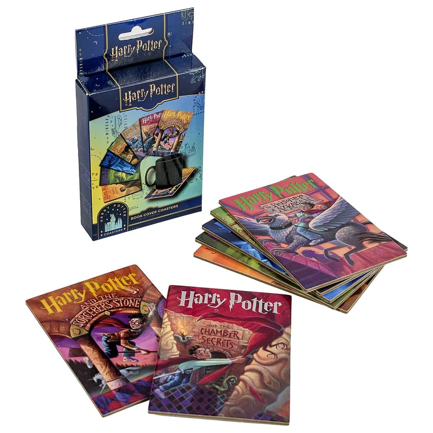 Harry Potter Podmetači za čaše inspirirani knjigom (Set od 7) fotografija proizvoda