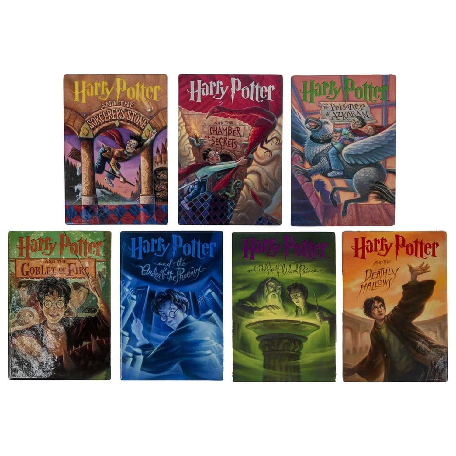 Harry Potter Podmetači za čaše inspirirani knjigom (Set od 7) fotografija proizvoda