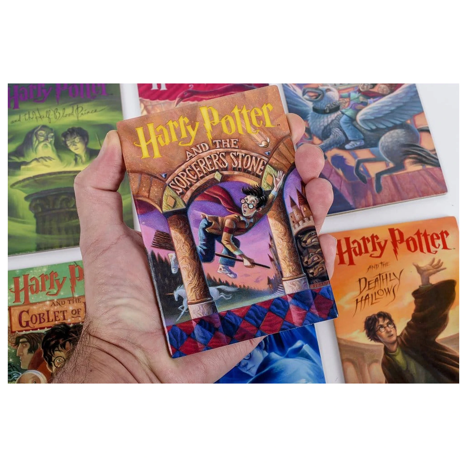 Harry Potter Podmetači za čaše inspirirani knjigom (Set od 7) fotografija proizvoda