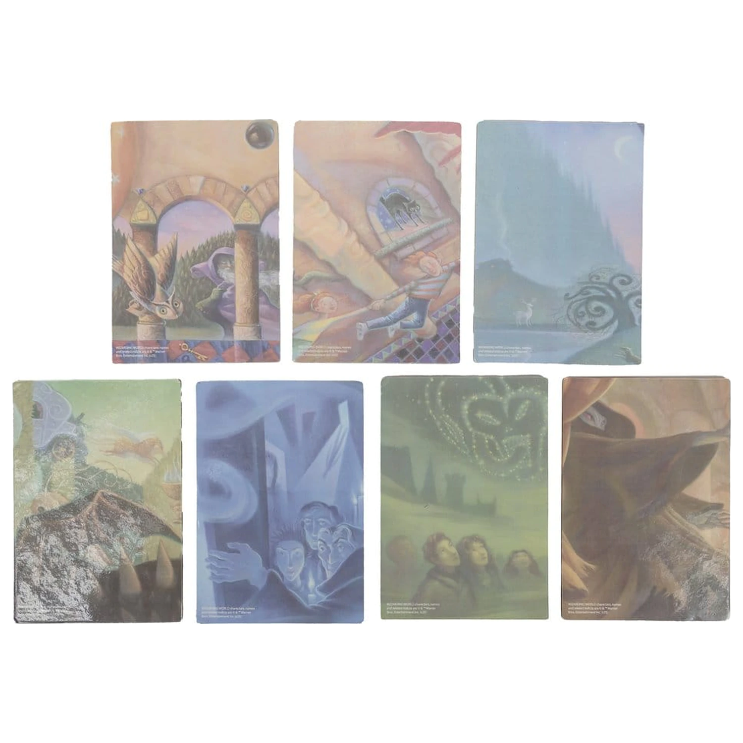 Harry Potter Podmetači za čaše inspirirani knjigom (Set od 7) fotografija proizvoda