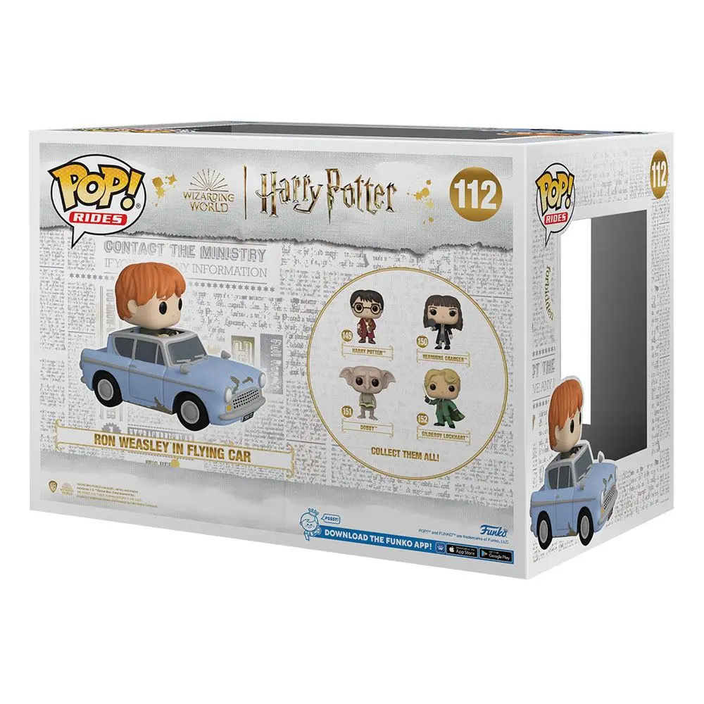 Harry Potter - Chamber of Secrets Anniversary POP! Rides Vinilna Figura Ron s Autom 15 cm fotografija proizvoda