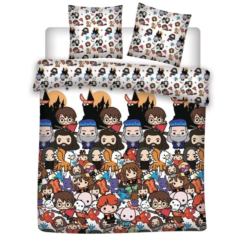 Harry Potter Chibi navlaka za poplun od mikrovlakana za krevet 135 cm fotografija proizvoda
