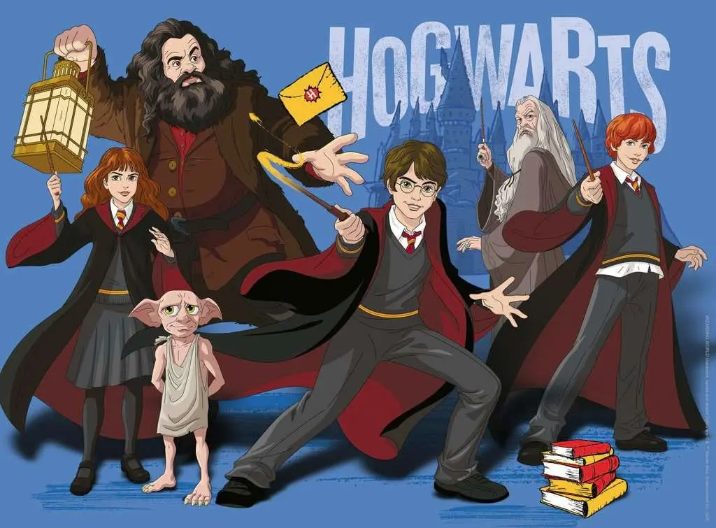 Harry Potter dječja slagalica XXL Hogwarts Cartoon (300 komada) fotografija proizvoda