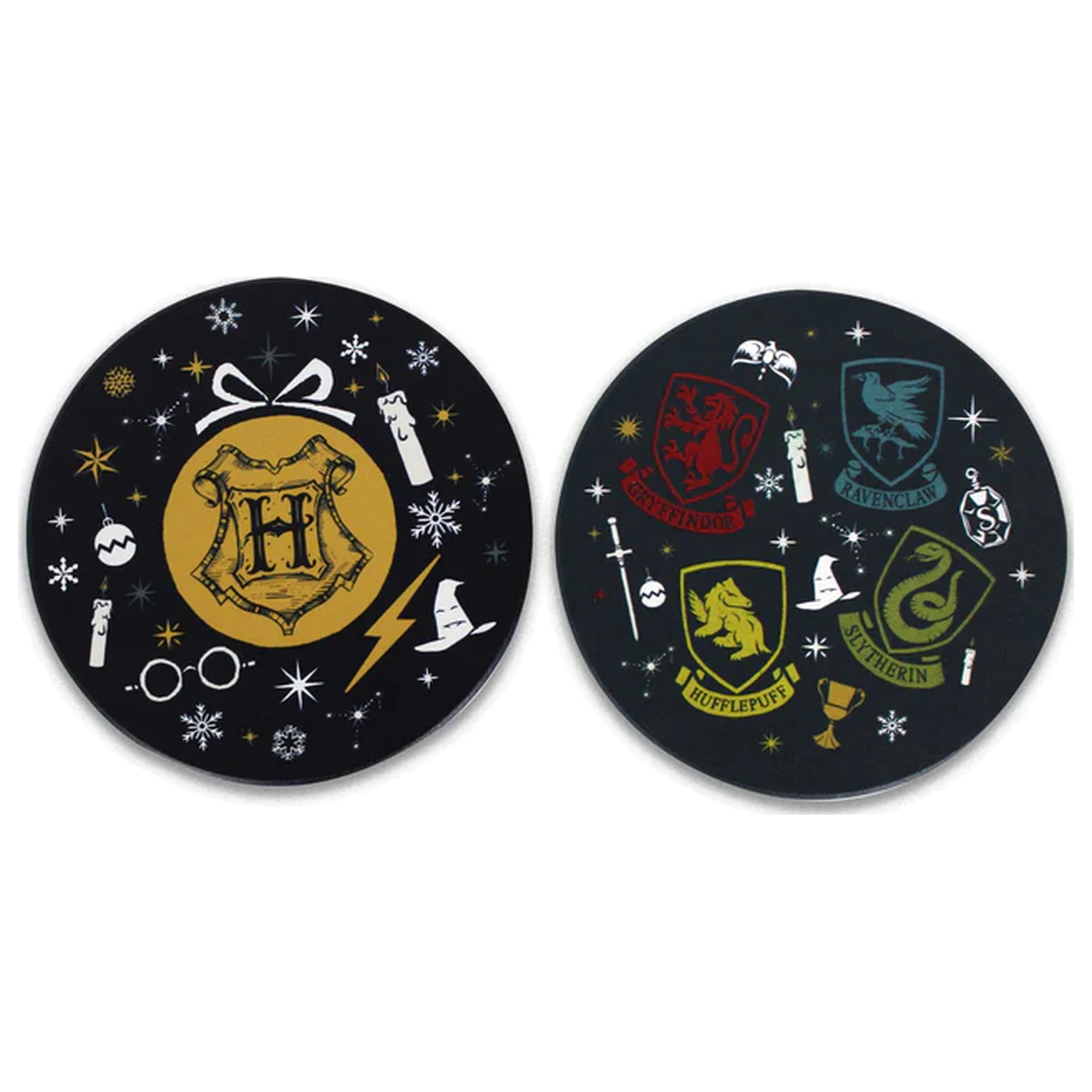 Harry Potter Ceramic Coasters Set of 2 "Christmas" podlošci za čaše od keramike komplet od 2 komada fotografija proizvoda