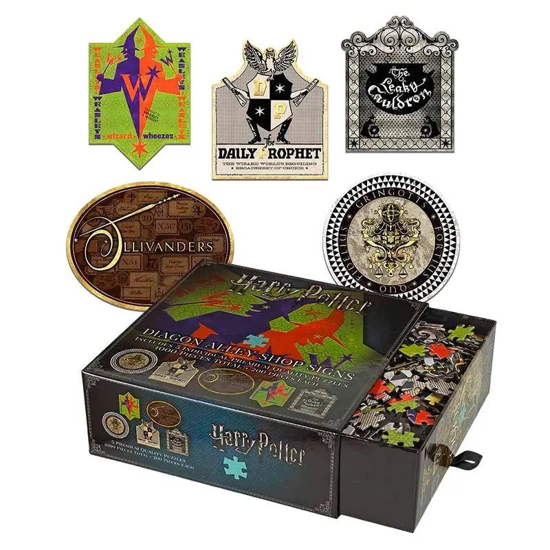 Harry Potter Diagon Alley Shop Signs puzzle 200 kom fotografija proizvoda