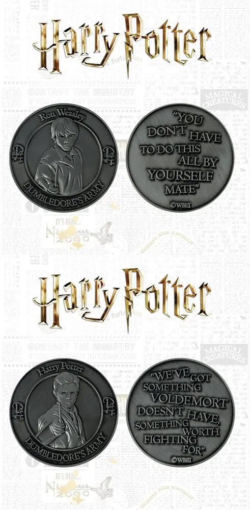 Harry Potter kolekcionarski novčić pakiranje od 2 komada Dumbledore's Army: Harry & Ron Limited Edition fotografija proizvoda