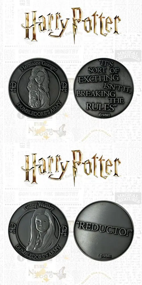 Harry Potter kolekcionarski novčić pakiranje od 2 komada Dumbledore's Army: Hermione & Ginny Ograničeno izdanje fotografija proizvoda
