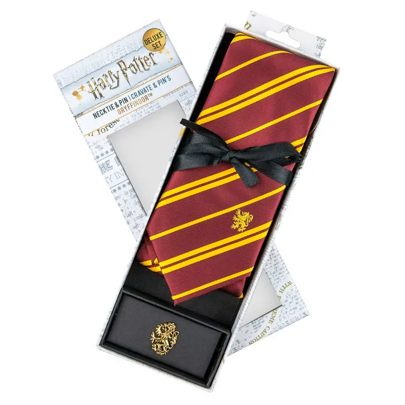 Harry Potter kravata i metalna značka Deluxe Box Gryffindor fotografija proizvoda