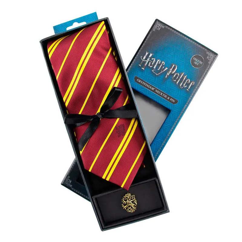 Harry Potter kravata i metalna značka Deluxe Box Gryffindor fotografija proizvoda