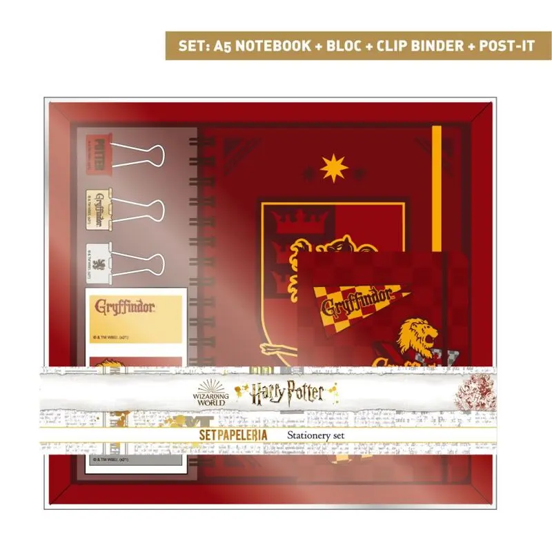 Harry Potter Stationery Set Gryffindor - Set uredskog materijala fotografija proizvoda