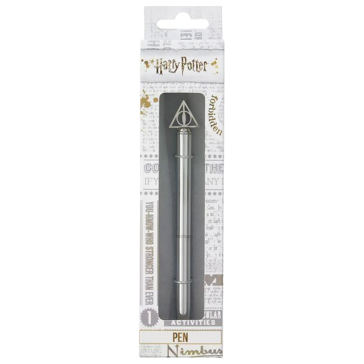 Harry Potter metalna kemijska olovka s 3D privjeskom Deathly Hallows fotografija proizvoda