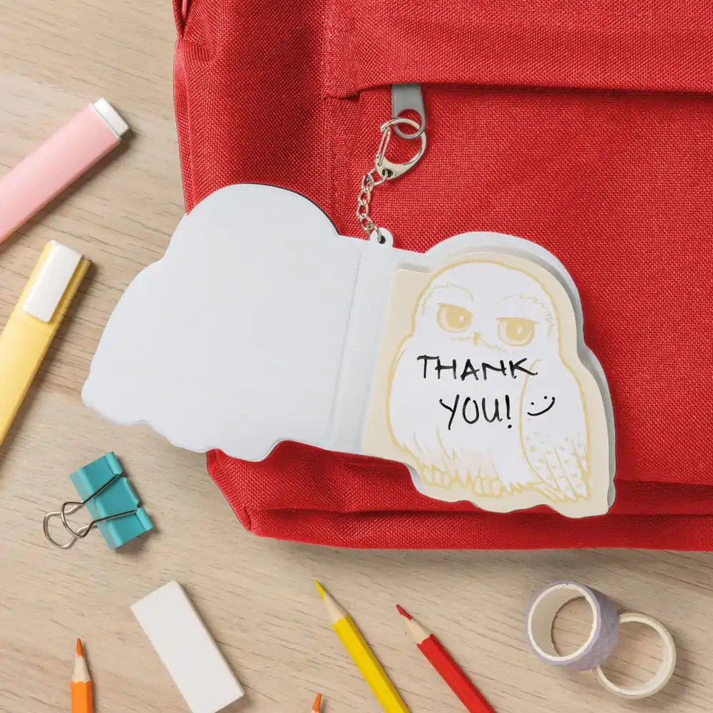 Harry Potter Privjesak za ključeve Hedwig pahuljasti blok za bilješke fotografija proizvoda