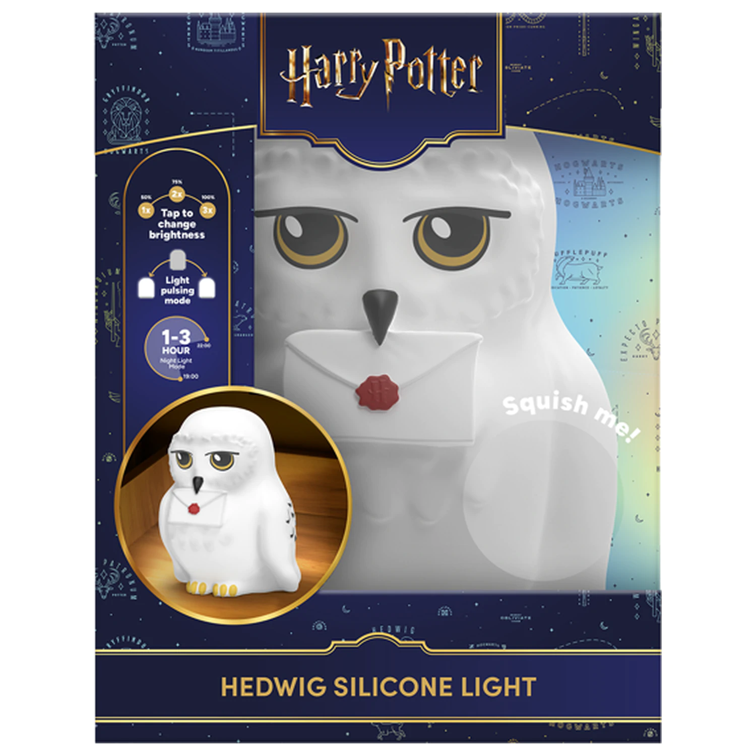 Harry Potter Hedwig 'SquishyGlo' dekorativno svjetlo punjivo fotografija proizvoda