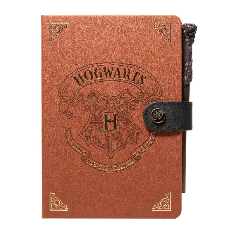 Harry Potter Hogwart A5 premium bilježnica + olovka u obliku štapića fotografija proizvoda