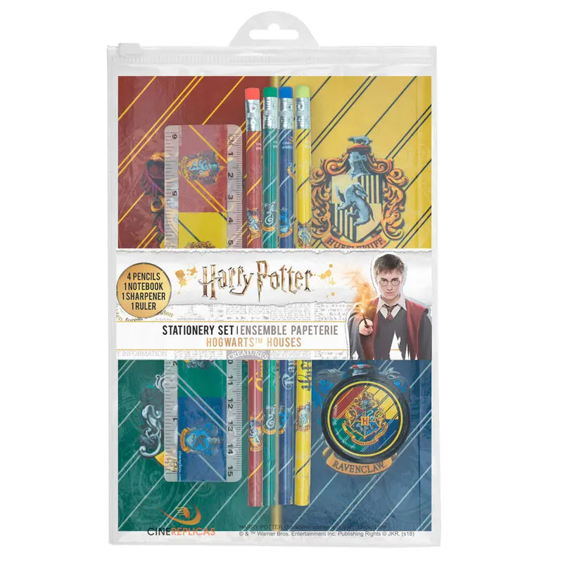 Harry Potter 6-dijelni set uredskog materijala Hogwarts Houses fotografija proizvoda