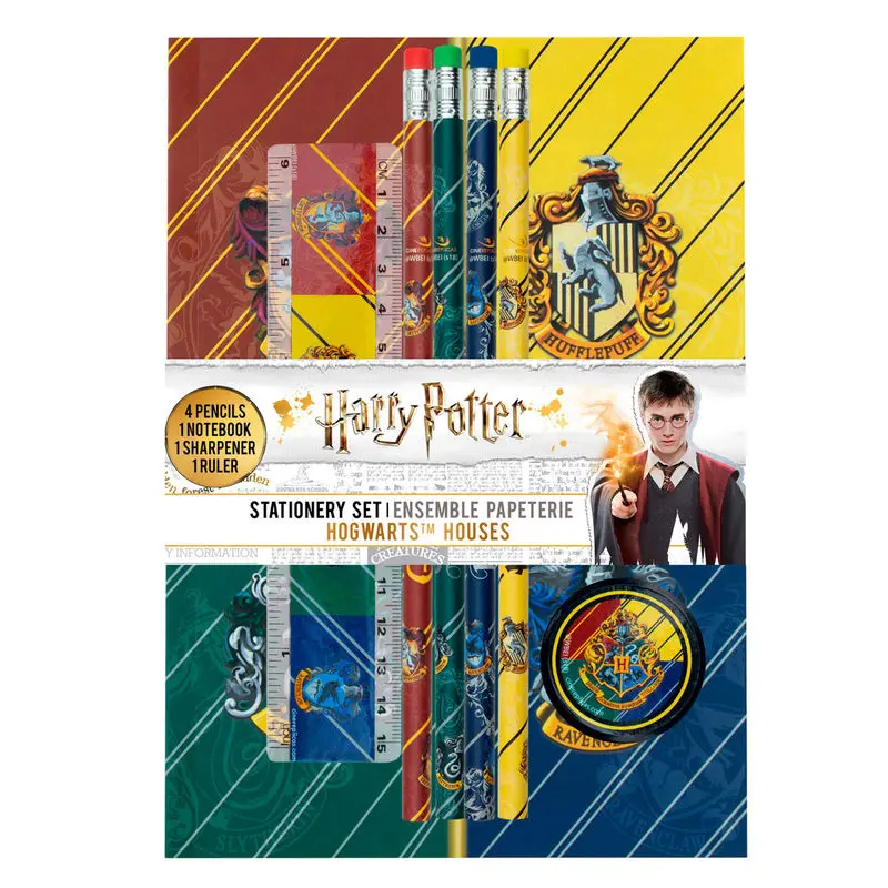 Harry Potter 6-dijelni set uredskog materijala Hogwarts Houses fotografija proizvoda