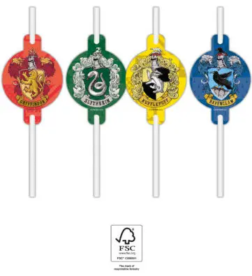 Harry Potter Hogwarts Houses papirnate slamke, set od 4 komada, FSC fotografija proizvoda