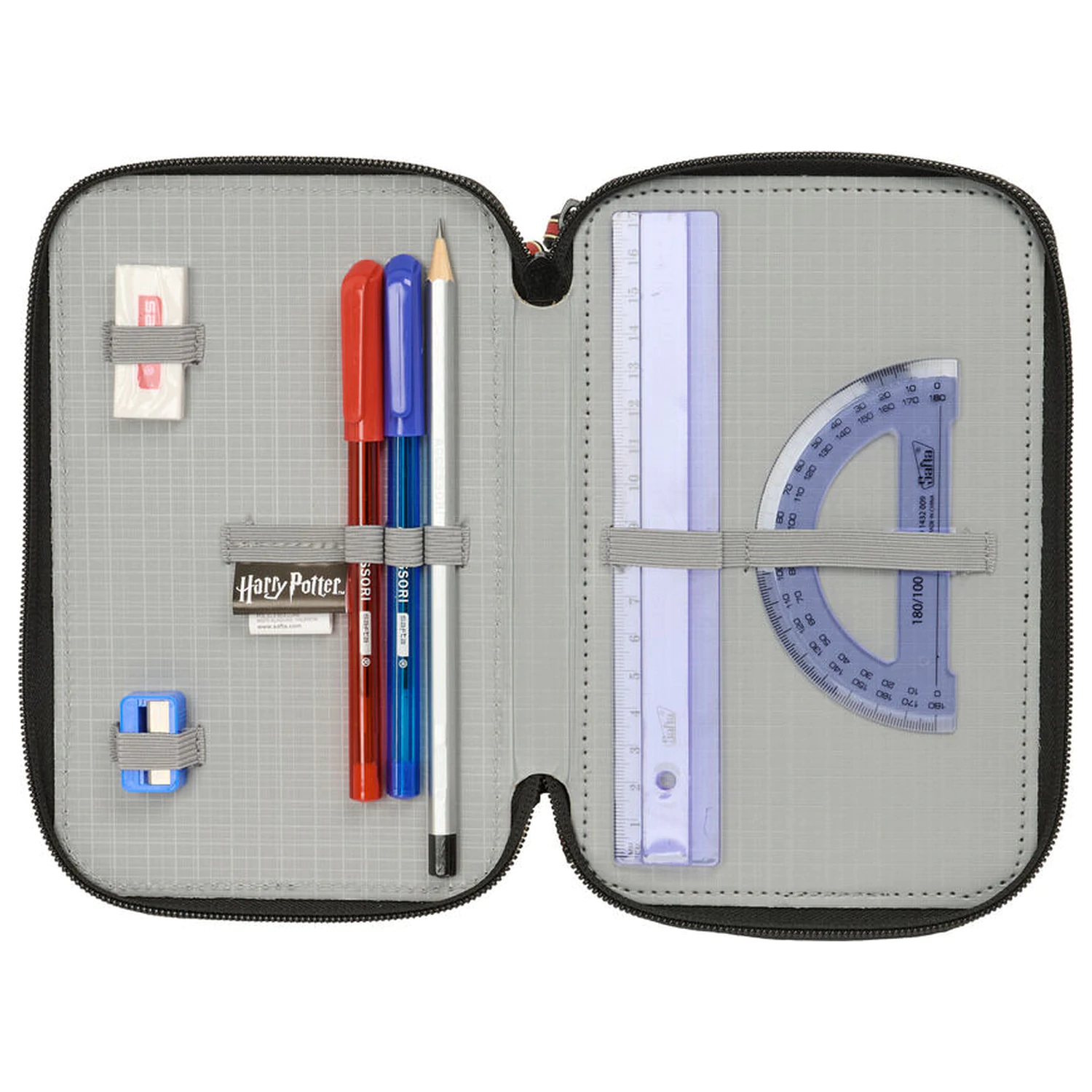 Harry Potter Hogwarts trostruka pernica 37 kom fotografija proizvoda