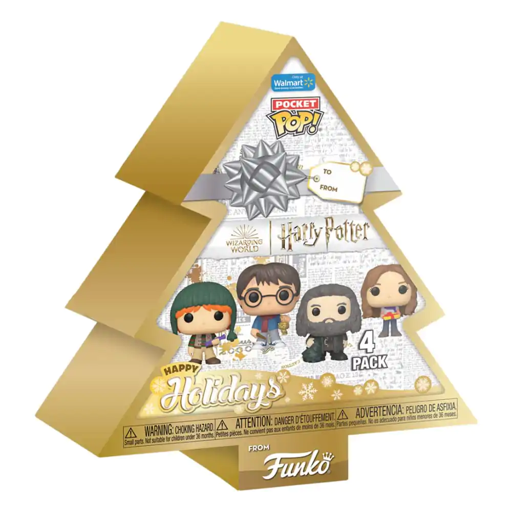 Harry Potter Holiday 2024 Džepni Funko POP! Vinilni Privjesci za Ključeve 4-Pack Tree Holiday Kutija 4 cm fotografija proizvoda
