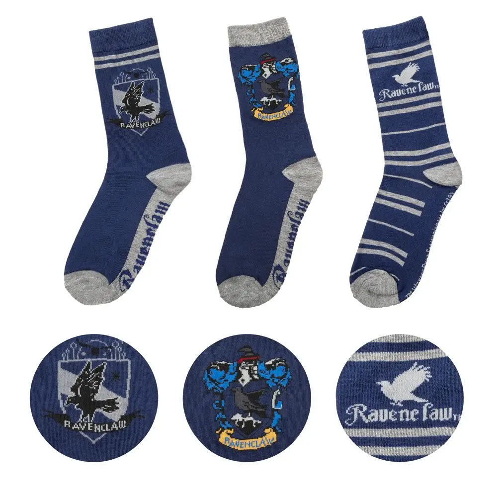 Harry Potter Čarape 3-Pack Ravenclaw fotografija proizvoda