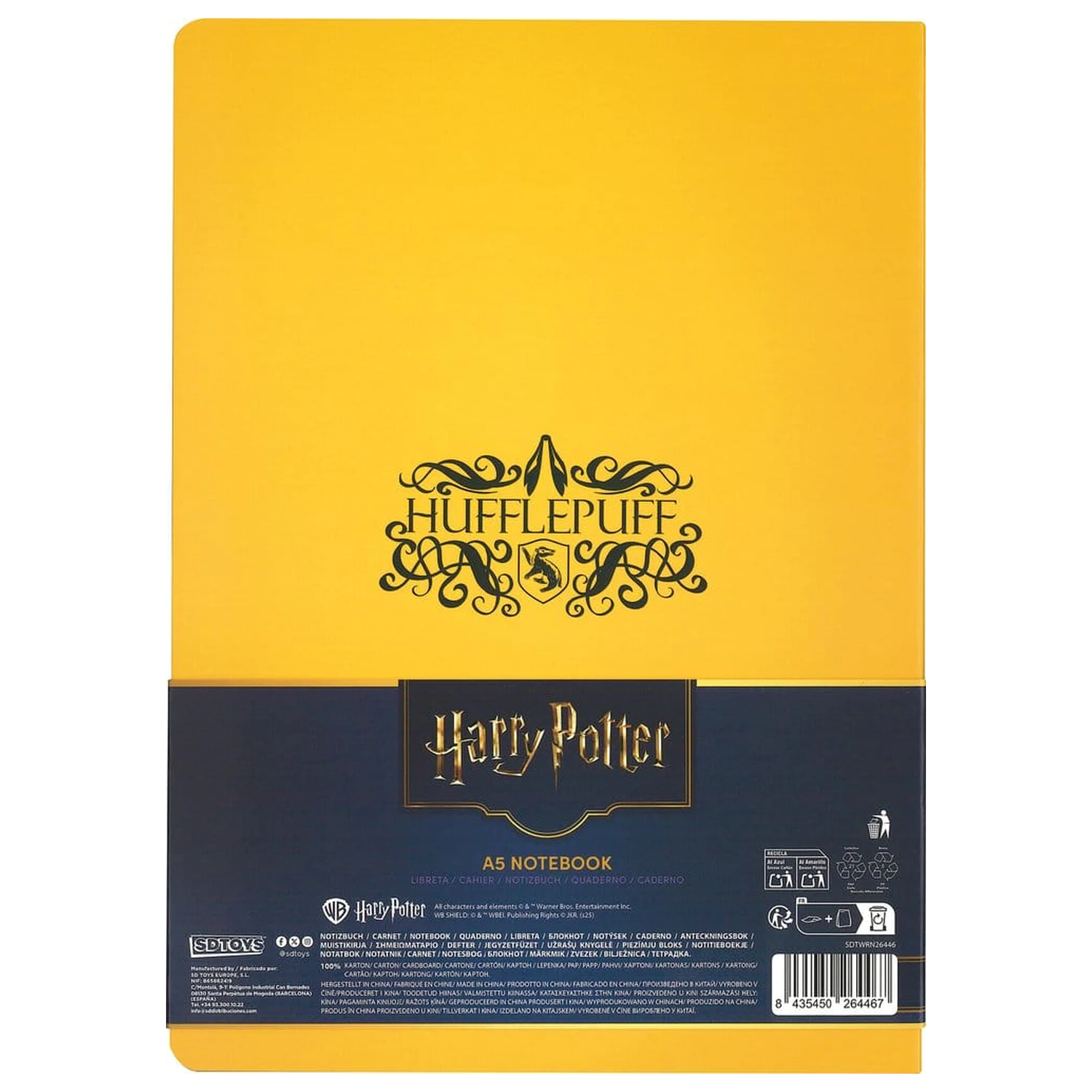 Harry Potter Bilježnica s mekim uvezom Hufflepuff 21 cm fotografija proizvoda