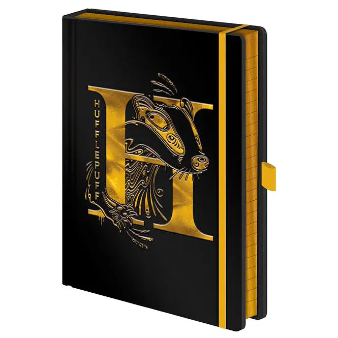 Harry Potter Premium Notes A5 Hufflepuff Foil fotografija proizvoda